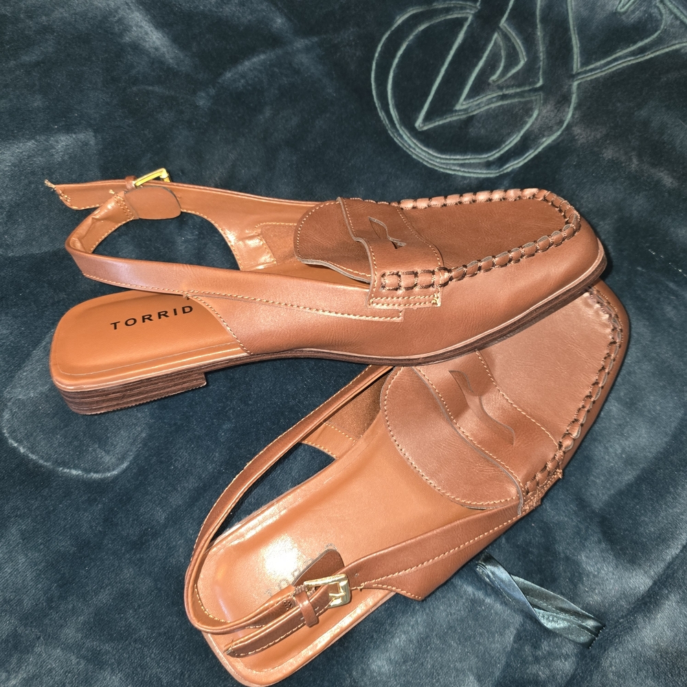 Torrid Women's Brown Slingback Loafers